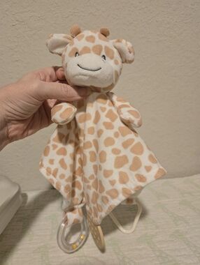 Modern Baby Activity Rattle Teether Security Blanket Lovey.